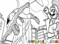 Spiderman Y Mariobros Dibujo Del Hombre Arano Con Super Mario Bros Para Pintar Y Colorear A Mario Bros Con Espaiderman Combatiendo Al Mal