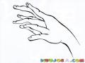7dedos Dibujo De Una Mano Con 7 Dedos Para Pintar Y Colorear Mano Deforme Con Siete Dedos