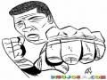 Mojamed Ali Dibujo De Muhammad Ali Para Pintar Y Colorear Al Boxeador Legendario Muhammadali Mojamedali