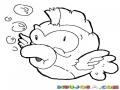 Angryfish Dibujo De Angry Fish Para Pinta Y Colorear Pescadopajaro Pajaropescado Pezpajaro Pajaropez