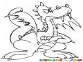 Dibujo De Dragon Enojado Y Sentido Para Pintar Y Colorear Dragon Ofendido Sentidito