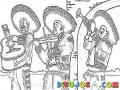Mariachi En Guatemala Dibujo De Mariachi Tocando En El Acueducto De La Zona 13 Para Pintar Y Colorear