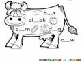 Dibujo Para Aprender Ingles Coloreando Palabras Con La Letra O Boxclockcorndogcow  Para Pintar Box Clock  Corn Dog Cow