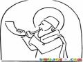 Dibujo Biblico De Una Trompeta Para Pintar Y Colorear Hombre Tocando La Trompeta