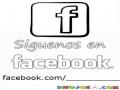 Siguenos En Facebook Dibujo De Un Rotulo De Facebook Para Pintar Y Colorear Siguenosenfacebook Facebookfacebook