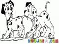 Dibujo De Perritos Dalmatas Para Pintar Y Colorear Cachorritos Dalmatas