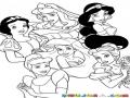 Dibujos Para Colorear De Princesas En Linea
