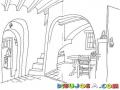 Dibujo Del Interior De Una Casa Para Pintar Y Colorear