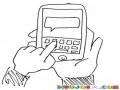 Dibujo De Celular Con Teclado Qwerty Para Pintar Y Colorear Telefono Blackberry