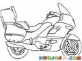 Dibujo De Motocicleta De Policia Para Pintar Y Colorear
