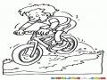Bicicleta Shimano De Vecesa Dibujo De Nino En Bicicleta Montanesa Para Pintar Y Colorear
