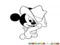 Dibujo Del Bebe De Mickey Mouse Para Pintar Y Colorear Hijo De Mikymouse