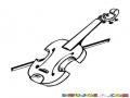 Dibujo De Violin Sin Cuerdas Para Pintar Y Colorear