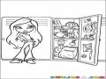 Dibujo De Chica Bratz Con Su Locker Abierto Para Pintar Y Colorear