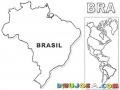 Mapa De Brasil Para Pintar Y Colorear