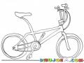 Dibujo De Bicicleta Bmx Para Pintar Y Colorear