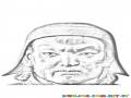 Genghis Khan Coloring Page