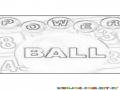 Power Ball Numbers Coloring Pages