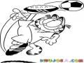 Dibujo De Garfield Futbolista Para Colorear