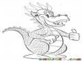 Dragon Con Escamas Para Colorear Dragon Escamado