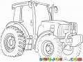 Dibujo D Eun Tractor Agricola John Deere Para Colorear