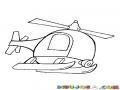 Dibujo De Helicoptero Volando Para Pintar Y Colorear