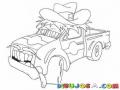 Dibujo De Pickup Sheriff Para Pintar Y Colorear Picop Country