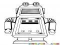 Dibujito De Un Robot Para Pintar Y Colorear
