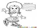 Bandera De Rusia Dibujo De Chica Rusa Para Pintar Y Colorear