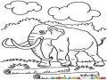 Dibujo De Elefantes Con Colmillos De Marfil Para Pintar Y Colorear