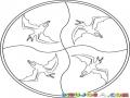 Mandala De Dinosaurios Para Pintar Y Colorear