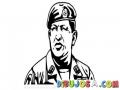 Dibujo Del Finado Expresidente De Venezuela Comandante Hugo Chavez Para Pintar Y Colorear