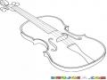 Dibujo De Un Violin Para Colorear Y Pintar