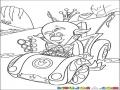 Carro De Rey Dibujo De Rey Viejito En Su Carro Descapotable Para Pintar Y Colorear