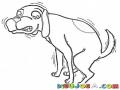 Perro Tembloroso Dibujo De Perro Con Frio Para Pintar Y Colorear A Un Perrito Temblando De Miedo Con Escalofrios
