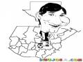 Messi En Guatemala Dibujo De Lionelmessi Con El Mapa De Guatemalal Para Pintar Y Colorear