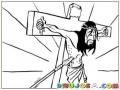 Dibujo De La Crucifixion De JESUS Para Pintar Y Colorear