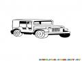 colorear jeep clasico