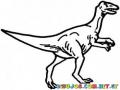 Pintar Dinosaurio Veloz