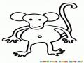 Colorear Mono Raton