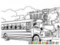 Colorear Bus Escolar Bus Del Colegio