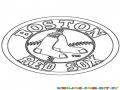 Red Sox De Boston Logo Para Colorear
