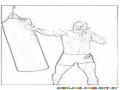 BasRutten El Guapo Dibujo para Colorer Al Peleador De Kick Boxing Y Artes Marciales Mixtas Bas Rutten
