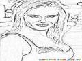 Chelsea Handler Coloring Page Para Pintar Y Colorear
