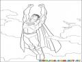 Superman volando al cielo