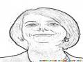 Julia Eileen Guillard Coloring Page Primer Ministra De Australia Para Pintar