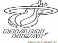 Miami Heat Logo Coloring Page