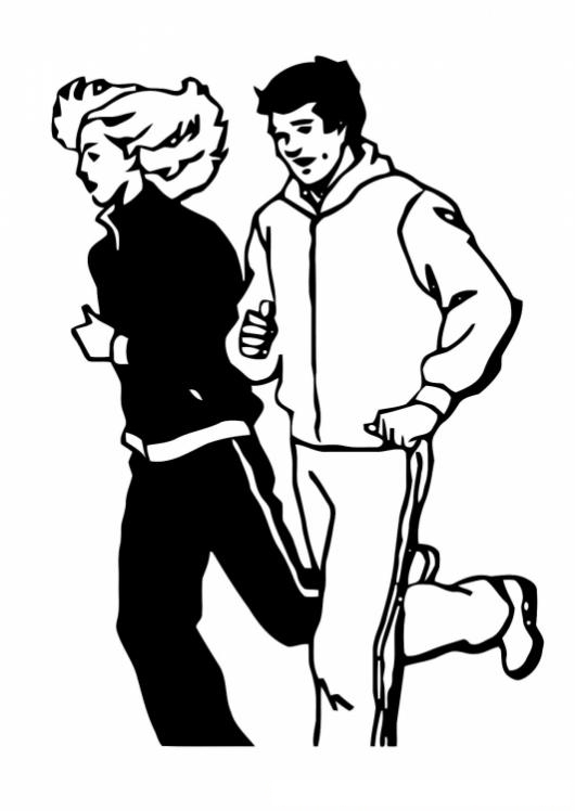 clipart pictures of joggers - photo #39