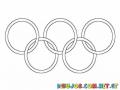 Aros De Olimpiadas Anillos Olimpicos Para Colorear