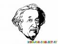 Colorear Albert Einstein